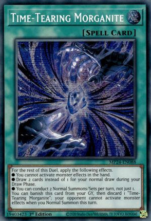 Time-Tearing Morganite [MP24-EN088] Prismatic Secret Rare 1st Edition