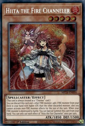 Hiita the Fire Channeler [MP24-EN094] Prismatic Secret Rare 1st Edition