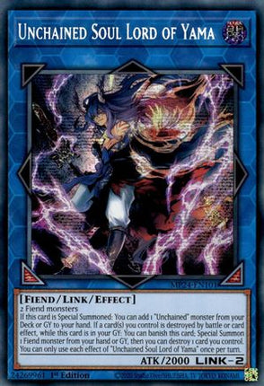 Unchained Soul Lord of Yama (Prismatic Secret Rare) [MP24-EN101] 1st Edition