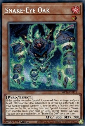 Snake-Eye Oak [MP24-EN111] Prismatic Secret Rare 1st Edition