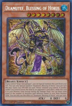 Duamutef, Blessing of Horus (Prismatic Secret Rare) [MP24-EN115] 1st Edition