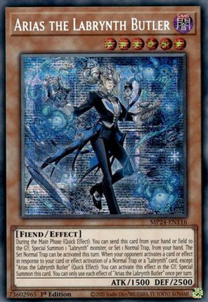 Arias the Labrynth Butler [MP24-EN116] Prismatic Secret Rare 1st Edition