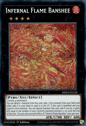 Infernal Flame Banshee [MP24-EN120] Prismatic Secret Rare 1st Edition
