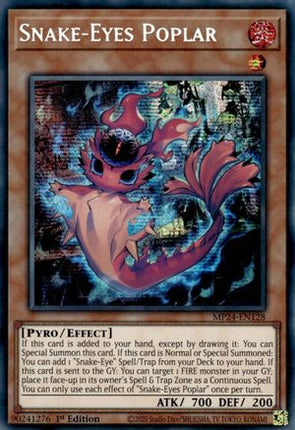 Snake-Eyes Poplar [MP24-EN128] Prismatic Secret Rare 1st Edition