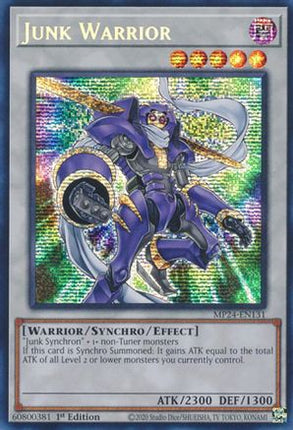 Junk Warrior [MP24-EN131] Prismatic Secret Rare 1st Edition