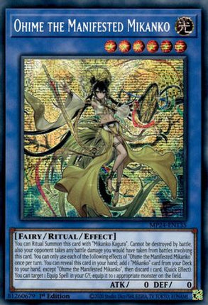 Ohime the Manifested Mikanko [MP24-EN135] Prismatic Secret Rare 1st Edition