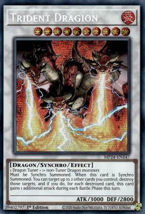 Trident Dragion [MP24-EN147] Prismatic Secret Rare 1st Edition