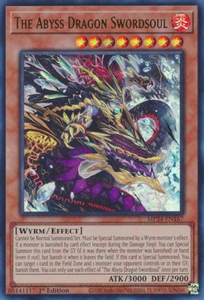 The Abyss Dragon Swordsoul [MP24-EN167] Ultra Rare 1st Edition
