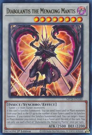Diabolantis the Menacing Mantis [MP24-EN180] Ultra Rare 1st Edition