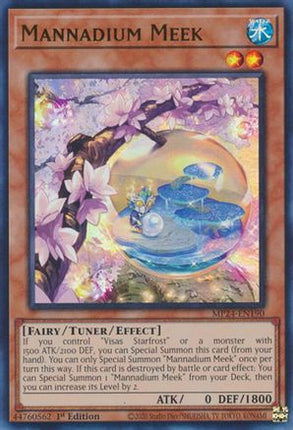 Mannadium Meek [MP24-EN190] Ultra Rare 1st Edition