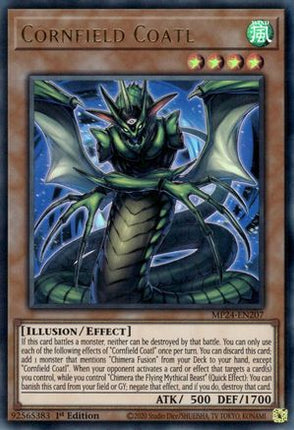 Cornfield Coatl [MP24-EN207] Ultra Rare 1st Edition