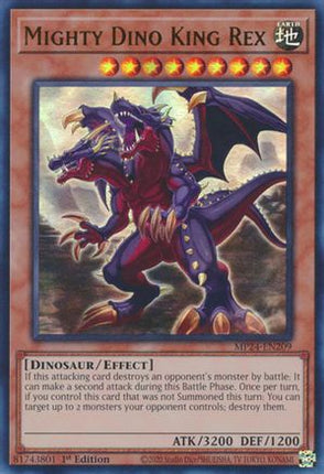 Mighty Dino King Rex [MP24-EN209] Ultra Rare 1st Edition