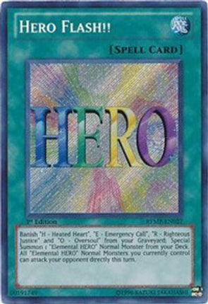 Hero Flash!! (Secret Rare) [RYMP-EN027] 1st Edition