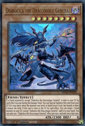 Diabolica the Draconique General [MP24-EN230] Ultra Rare 1st Edition