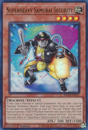 Superheavy Samurai Security [MP24-EN231] Ultra Rare 1st Edition