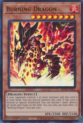 Burning Dragon [MP24-EN251] Ultra Rare 1st Edition