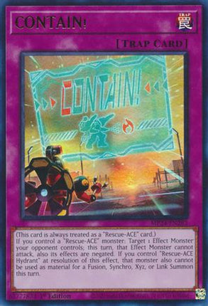 CONTAIN! [MP24-EN283] Ultra Rare 1st Edition