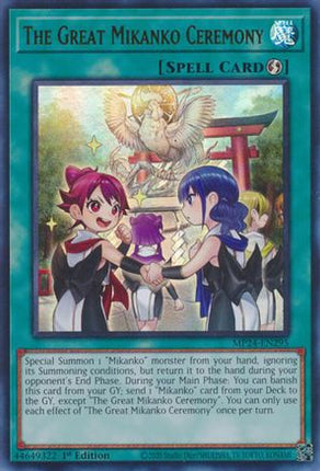 The Great Mikanko Ceremony [MP24-EN295] Ultra Rare 1st Edition
