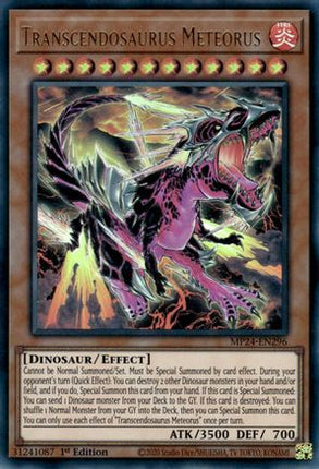 Transcendosaurus Meteorus [MP24-EN296] Ultra Rare 1st Edition