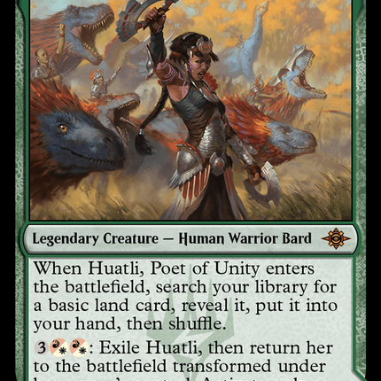 Huatli, Poet of Unity // Roar of the Fifth People [The Lost Caverns of Ixalan]