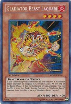 Gladiator Beast Laquari (Secret Rare) [RYMP-EN096] 1st Edition