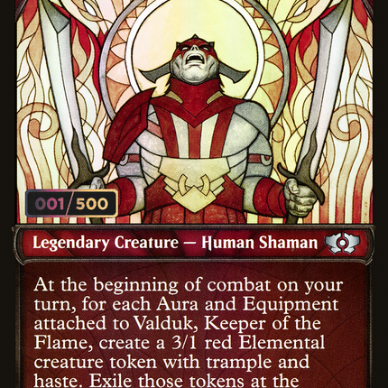 Valduk, Keeper of the Flame (Showcase) [Multiverse Legends] Serialized Foil