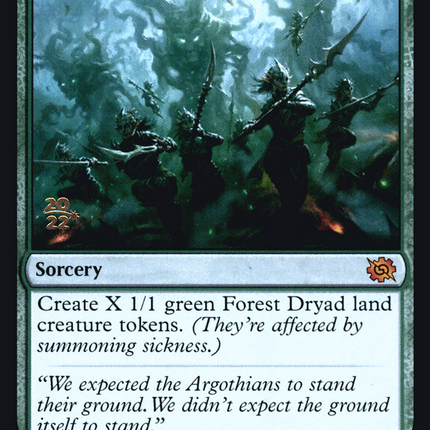 Awaken the Woods [The Brothers' War Promos] Prerelease Foil