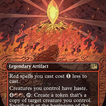 The Fire Crystal (Borderless) [FINAL FANTASY] Foil