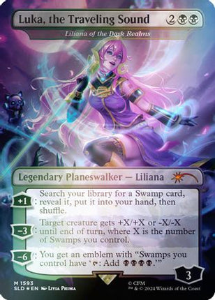 Luka, the Traveling Sound - Liliana of the Dark Realms (Rainbow Foil) [Secret Lair Drop Series] Foil