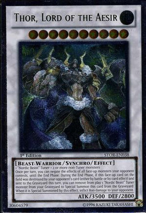 Thor, Lord of the Aesir (UTR) (Ultimate Rare) [STOR-EN038] Storm of Ragnarok Unlimited