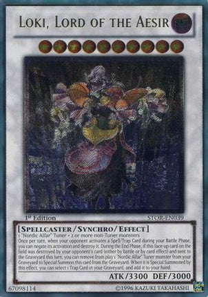 Loki, Lord of the Aesir (UTR) (Ultimate Rare) [STOR-EN039] Storm of Ragnarok Unlimited