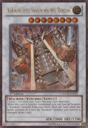 Karakuri Steel Shogun mdl 00X "Bureido" (UTR) (Ultimate Rare) [STOR-EN042] Storm of Ragnarok Unlimited