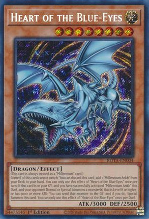 Heart of the Blue-Eyes [ROTA-EN004] Secret Rare 1st Edition