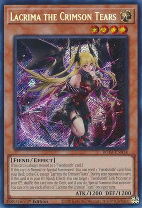 Lacrima the Crimson Tears (Secret Rare) [ROTA-EN014] 1st Edition