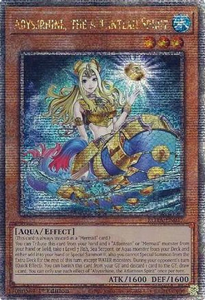 Abyssrhine, the Atlantean Spirit  [ROTA-EN017] Quarter Century Secret Rare 1st Edition