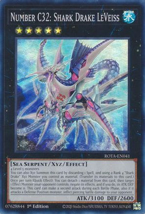 Number C32: Shark Drake LeVeiss [ROTA-EN041] Super Rare 1st Edition