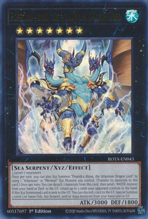 Poseidra Abyss, the Atlantean Dragon Lord [ROTA-EN043] Ultra Rare 1st Edition