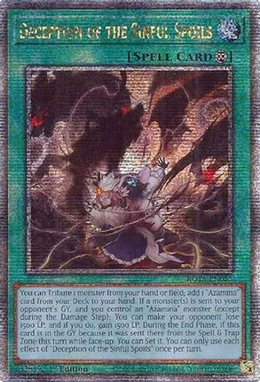 Deception of the Sinful Spoils  [ROTA-EN055] Quarter Century Secret Rare 1st Edition