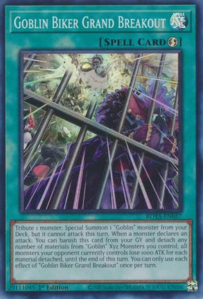 Goblin Biker Grand Breakout [ROTA-EN057] Super Rare 1st Edition
