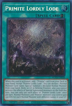 Primite Lordly Lode [ROTA-EN058] Secret Rare 1st Edition