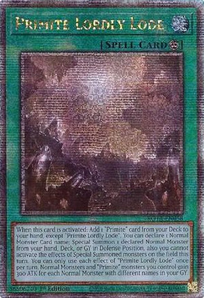 Primite Lordly Lode  [ROTA-EN058] Quarter Century Secret Rare 1st Edition