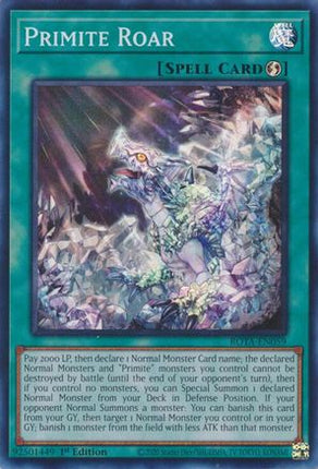 Primite Roar [ROTA-EN059] Super Rare 1st Edition