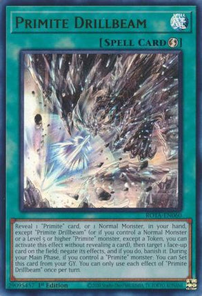 Primite Drillbeam [ROTA-EN060] Ultra Rare 1st Edition