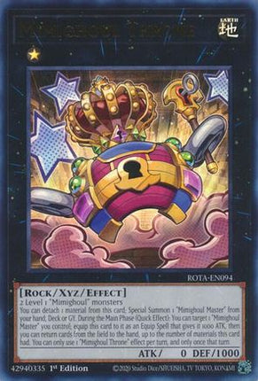 Mimighoul Throne [ROTA-EN094] Ultra Rare 1st Edition