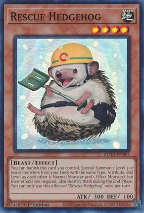 Rescue Hedgehog [ROTA-EN097] Super Rare 1st Edition