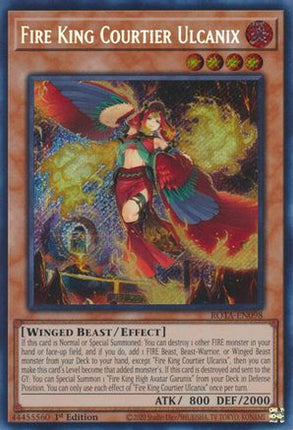 Fire King Courtier Ulcanix (Secret Rare) [ROTA-EN098] 1st Edition