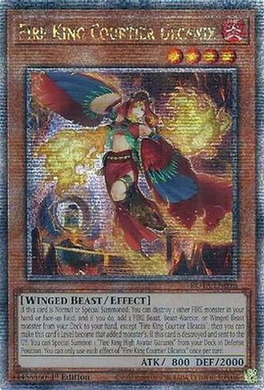 Fire King Courtier Ulcanix  [ROTA-EN098] Quarter Century Secret Rare 1st Edition