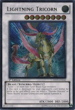 Lightning Tricorn (UTR) (Ultimate Rare) [DREV-EN042] Duelist Revolution Unlimited