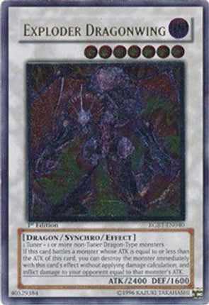 Exploder Dragonwing (UTR) (Ultimate Rare) [RGBT-EN040] Raging Battle 1st Edition