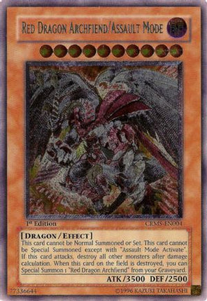 Red Dragon Archfiend/Assault Mode (UTR) (Ultimate Rare) [CRMS-EN004] Crimson Crisis 1st Edition